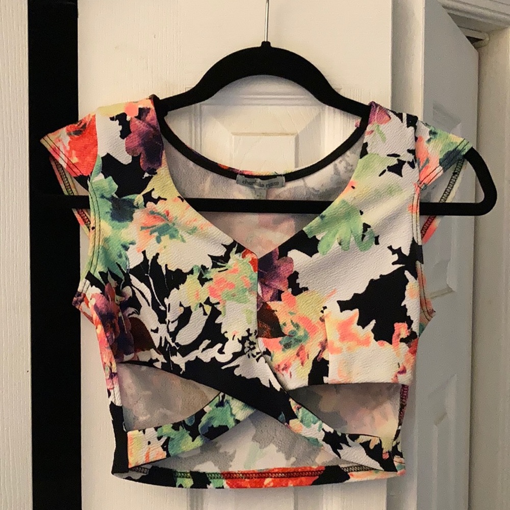 Floral party set - Top: S Bottom: M